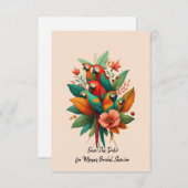 Save the Date Bridal Shower Kaart (Voorkant / Achterkant)