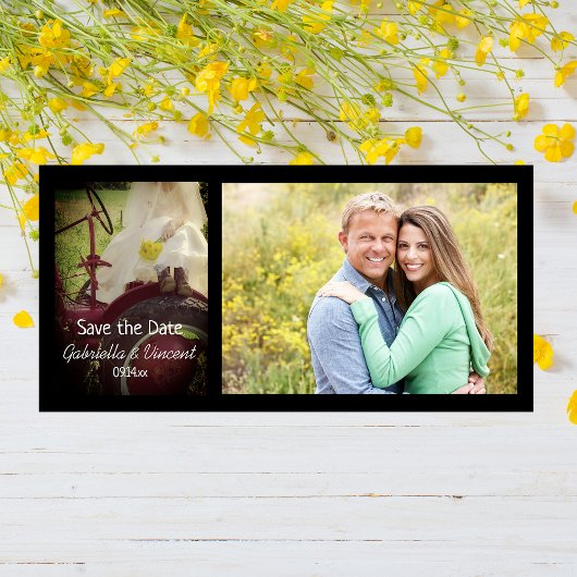 Save The Date Bride on Red Tractor Country