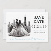 Save The Date Brides de Chicago (Devant)