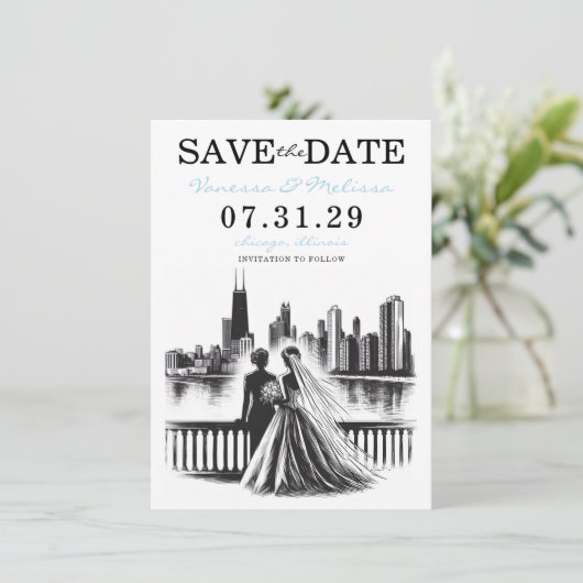 Save The Date Brides de Chicago (Debout devant)