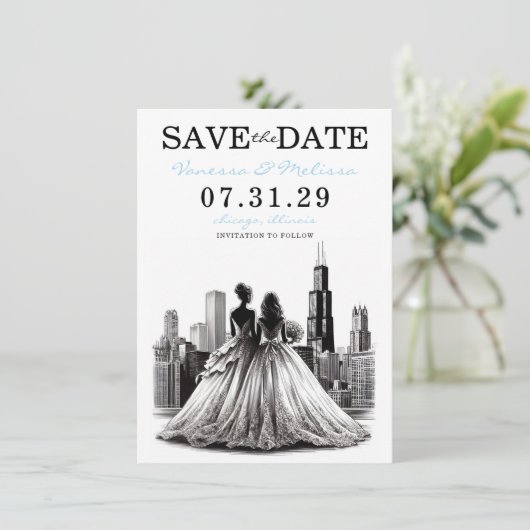 Save The Date Brides de Chicago (Debout devant)