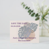 Save the date briefkaart (Staand voorkant)