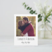 Save the Date Briefkaart (Staand voorkant)