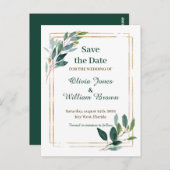 Save the date briefkaart (Voorkant / Achterkant)