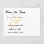 Save the Date Briefkaart - Gele Zonnebloem (Achterkant)