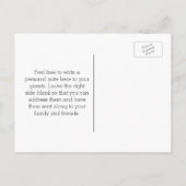 Save the Date Briefkaart - Twee Harten, Kraft Glit (Achterkant)