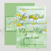 Save The Date Bright Daisy (Devant / Derrière)