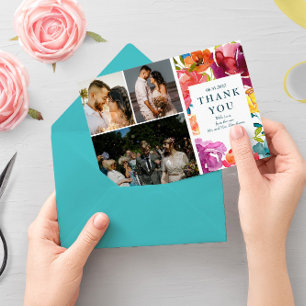 Save The Date Bright Summer elegant  Wedding "Thank you" Card