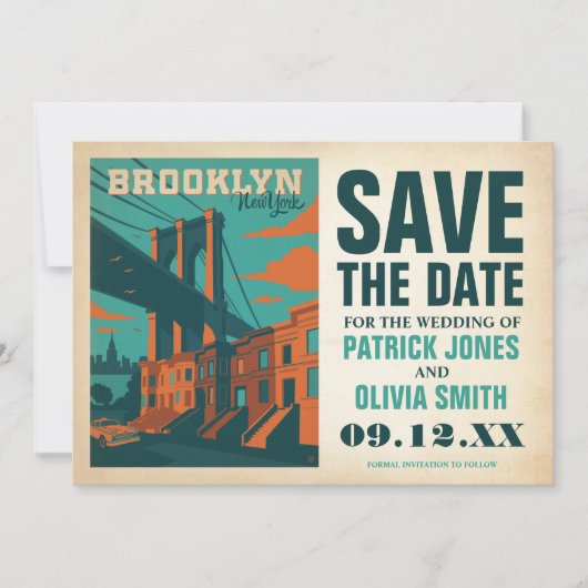 Save the date | Brooklyn, NY (Devant)