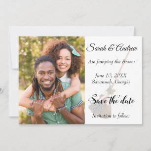 Save The Date Broomstick Mariage photo Enregistrer la date