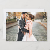 Save The Date Brosse moderne superposition de script Enregistrer (Dos)