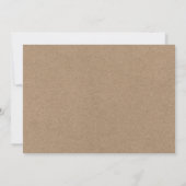 Save The Date Brosse Script Eucalyptus Kraft Photo (Dos)