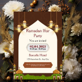 Save The Date Brown et beige moderne Ramadan Big Event