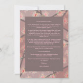 Save The Date Brown Romantic Floral Stained Glass Effect (Dos)