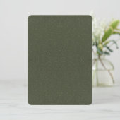 Save The Date Bruit plat vert mousse Enregistrer la date – Perso (Debout devant)