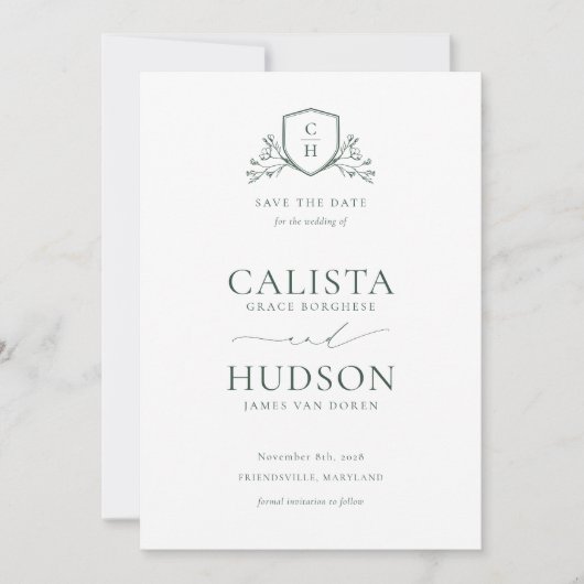 Save The Date BRUNSWICK CREAT Mariage Photo (Devant)