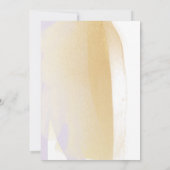 Save The Date Brush violet et jaune, Mariage minimal (Dos)