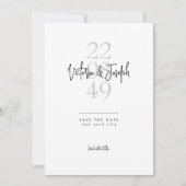 Save The Date Budget de mariage photo de script de calligraphie  (Devant)