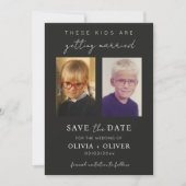 Save The Date Budget, minimalist these kids are getting married  (Devant)