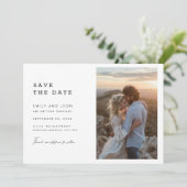 Save The Date Budget Modern Boho Qr Code Photo Wedding (Debout devant)