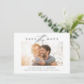 Save The Date Budget Moderne Calligraphie (Debout devant)