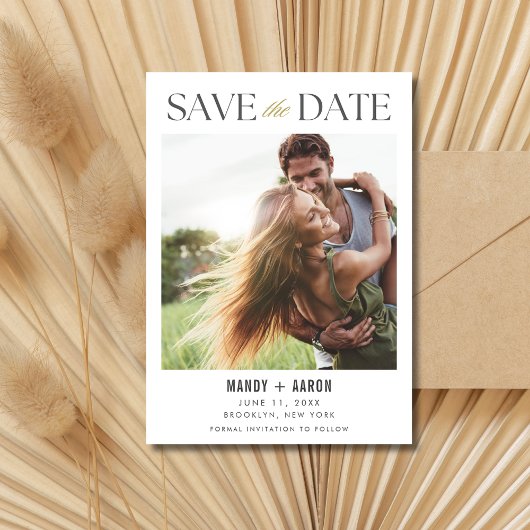 Save The Date Budget Photo Wedding Enregistrer la date