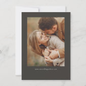 Save The Date Budget Simple Calligraphie Script Moderne Quatre P (Dos)