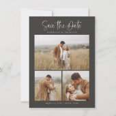 Save The Date Budget Simple Calligraphie Script Moderne Quatre P (Devant)