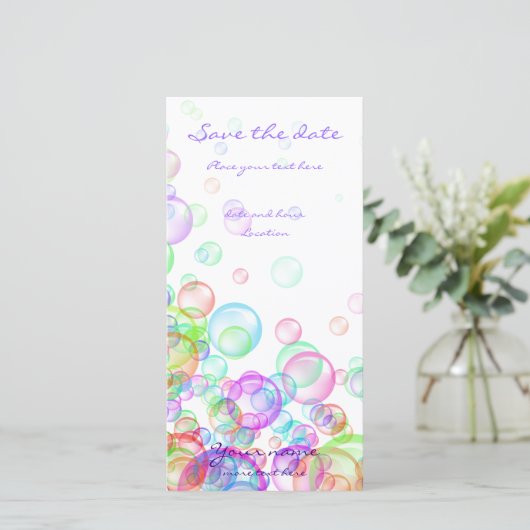 Save The Date Bulles de savon (Debout devant)
