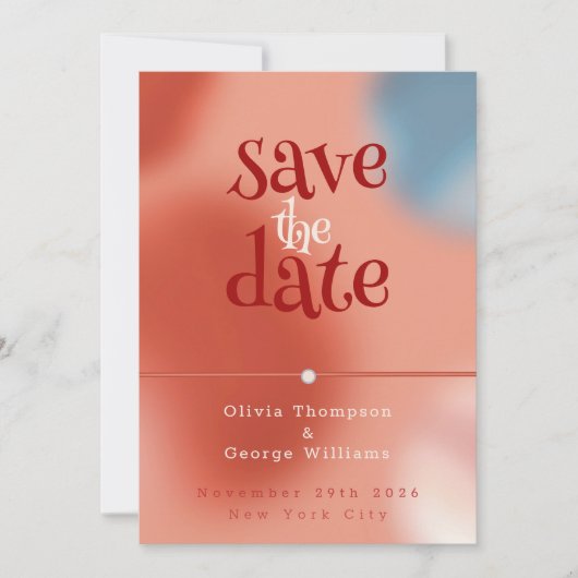 Save The Date Bulles Whimsical de l'Amour : Conte de Fée (Devant)