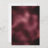 Save The Date Burgundy Argent Floral Géométrique Enregistrer la (Dos)