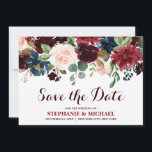 Save The Date Burgundy Red Navy Floral Rustic Boho Enregistrer l<br><div class="desc">Aquarelle Bourgogne Rouge Marine Florale Rustique Boho Wedding Enregistrer la carte Date. Parfait pour un mariage de automne. Le design comprend un bouquet époustouflant de bordeaux / Marsala, pêche, fleurs marines avec feuilles assortis. S'il vous plaît trouver d'autres modèles et variantes dans mon magasin "blissweddingpaperie". N'hésitez pas à me contacter...</div>