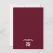 Save The Date Burgundy Wedding Floral (Dos)