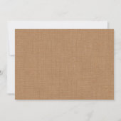 Save The Date Burlap Party Lanterns Enregistrer la date Invitati (Dos)
