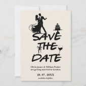 Save The Date Burnt Orange Boho Terracotta Mariage Enregistrer L (Devant)