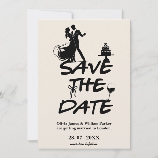 Save The Date Burnt Orange Boho Terracotta Mariage Enregistrer L (Devant)