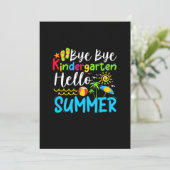 Save The Date Bye Bye Kindergarten Hello Summer (Debout devant)