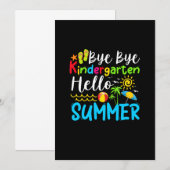 Save The Date Bye Bye Kindergarten Hello Summer (Devant / Derrière)