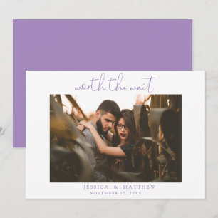 Save The Date Ça vaut le Mariage d'attente Script photo moderne
