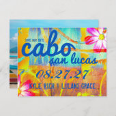 Save The Date CABO SAN LUCAS Enregistrer la date Destination (Devant / Derrière)