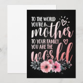 Save The Date Cadeau À Ma Mère (Devant / Derrière)