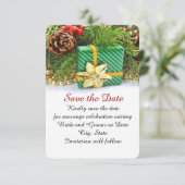 Save The Date Cadeau de Noël de vacances Enregistrer la date (Debout devant)