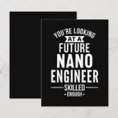 Save The Date Cadeau d'ingénieur NANO (Devant / Derrière)