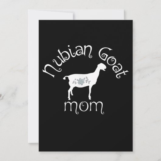 Save The Date Cadeau maman chèvre Nubian (Devant)