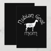 Save The Date Cadeau maman chèvre Nubian (Devant / Derrière)