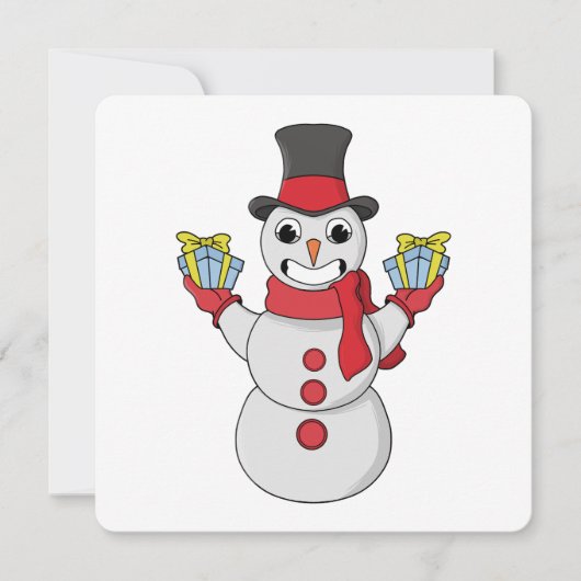 Save The Date Cadeaux pour vous de Snowman (Devant)