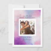 Save The Date Cadre aquarelle (Devant)