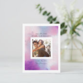 Save The Date Cadre aquarelle (Debout devant)