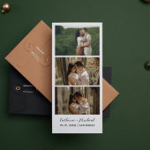 Save The Date Cadre de bande de photomaton de mariage minimalist
