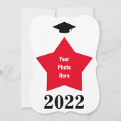 Save The Date Cadre de forme de la photo en étoile (Devant)